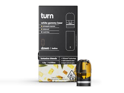 TURN TURN - POD (DISTILLATE) - INDICA - WHITE GUMMY BEAR Cannabis For ...